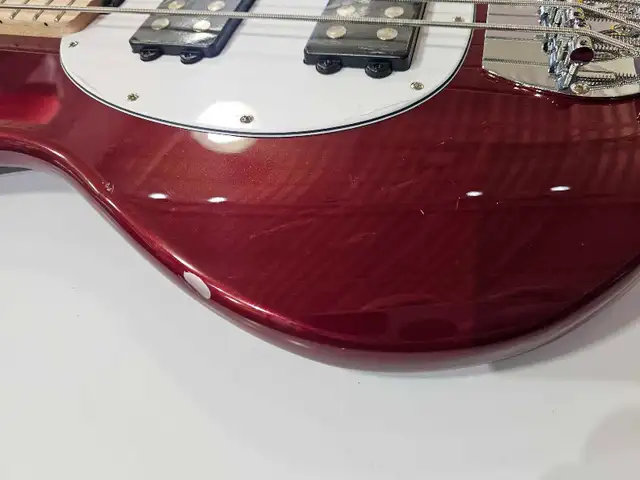 Sterling StingRay Sub Series 4 String Bass - Red - Photo 3