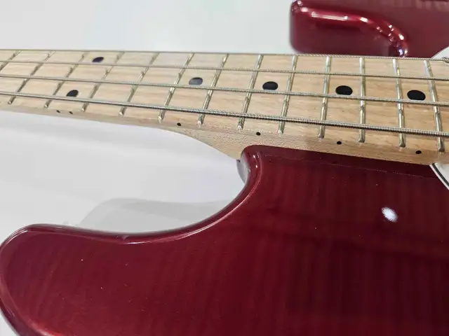 Sterling StingRay Sub Series 4 String Bass - Red - Photo 5