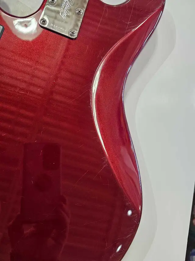 Sterling StingRay Sub Series 4 String Bass - Red - Photo 8