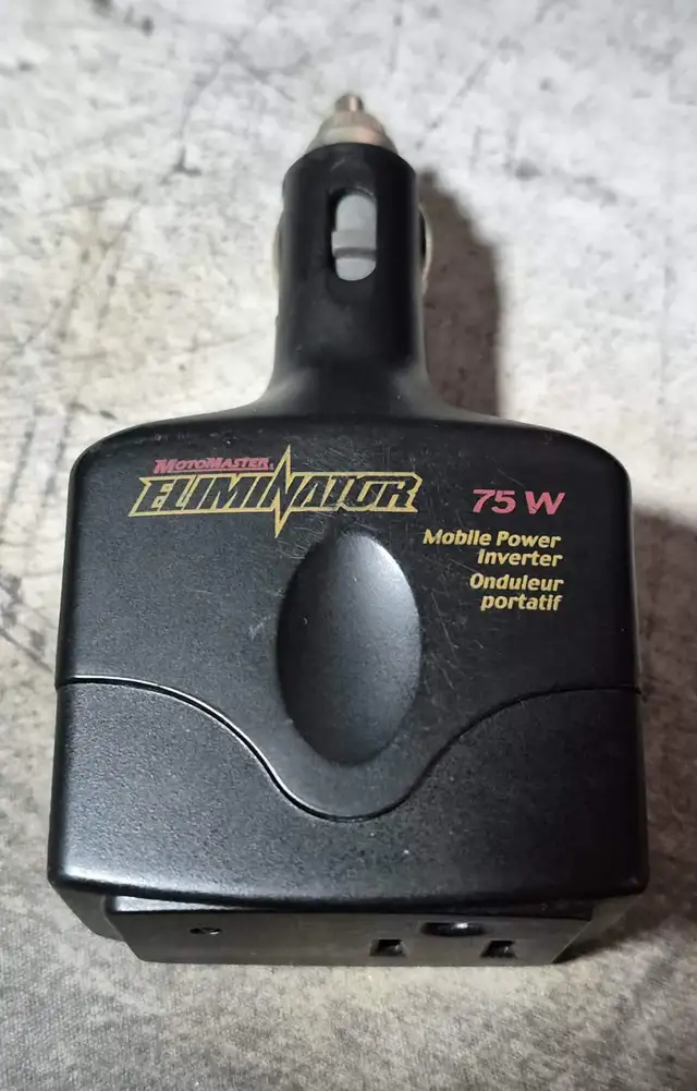 CAR POWER INVERTER – 12V TO 110V – 75W – TESTED – $10