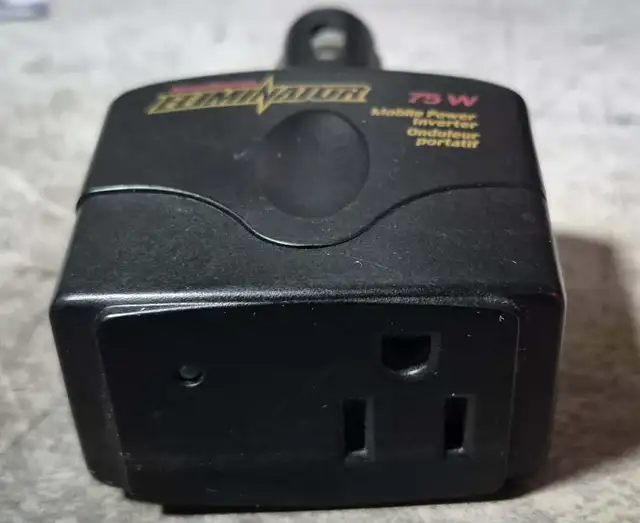 CAR POWER INVERTER – 12V TO 110V – 75W – TESTED – $10 - Photo 2