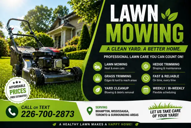 Lawn Mowing & Yard Cleanup Services