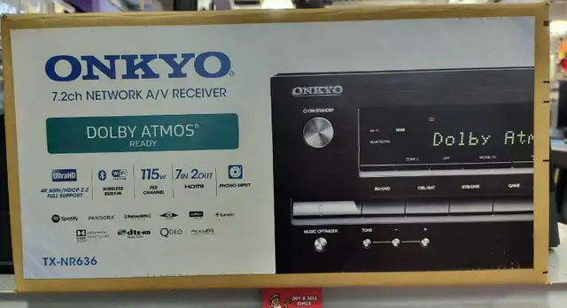 NEW Onkyo TX-NR636 115W Reciever