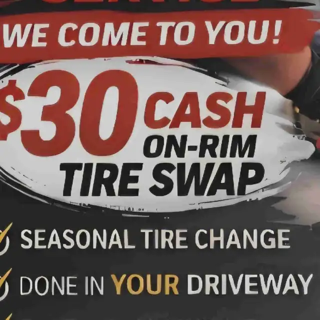 SAME DAY TIRE CHANGE SERVICE - I COME TO YOU