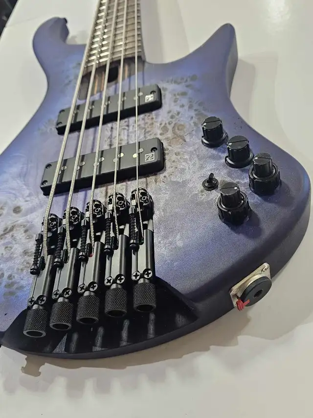 Ibanez EHB1505MS 5 String Headless Bass - Pacific Blue - Photo 5