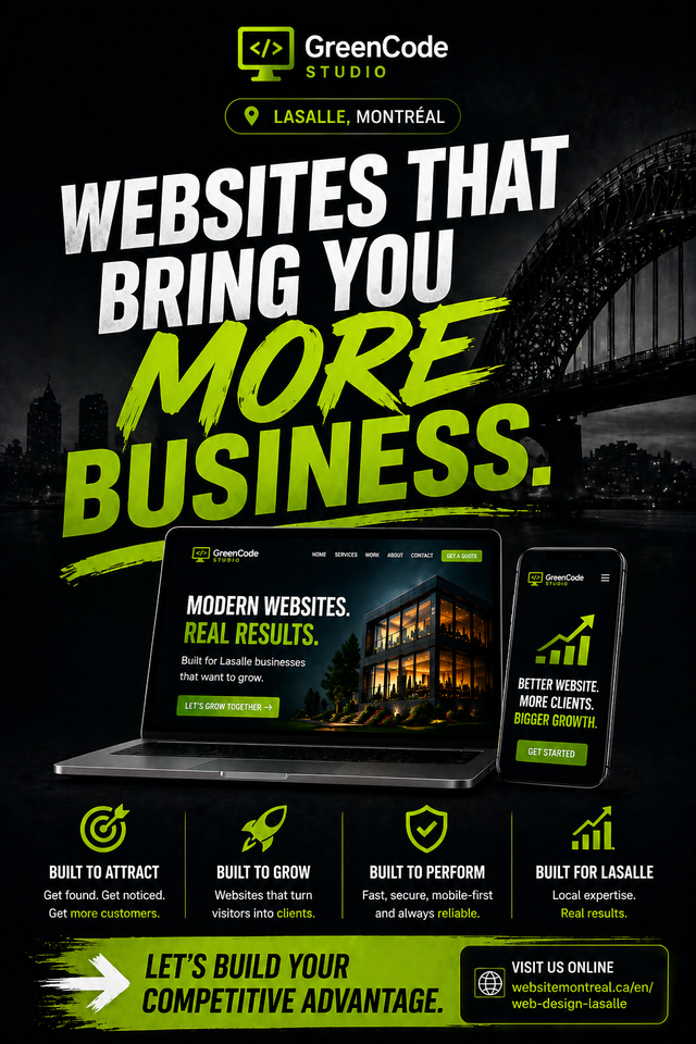 Grow credibility in Lasalle with a high-quality website