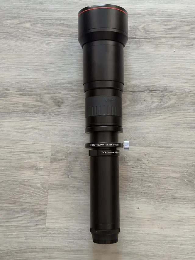 Nikon mount Vivitar Series 1 Telephoto Lens 650mm – 1300mm650mm