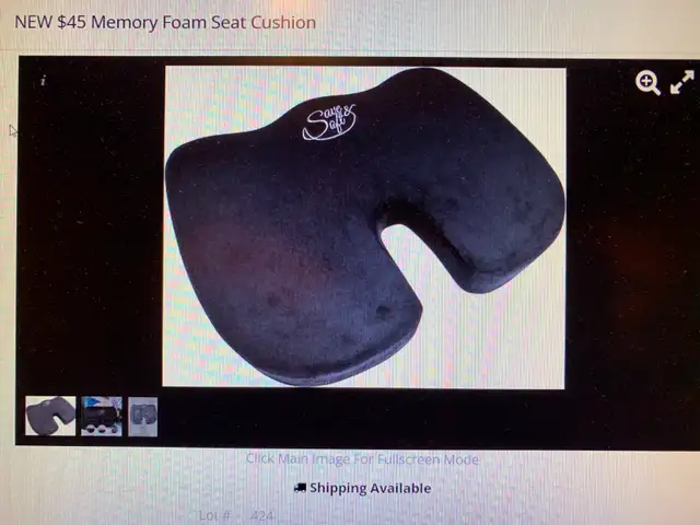 ONE NEW IN THE PACKAGE -' BONE RELIEF SEAT CUSHION 'AS PICTURED