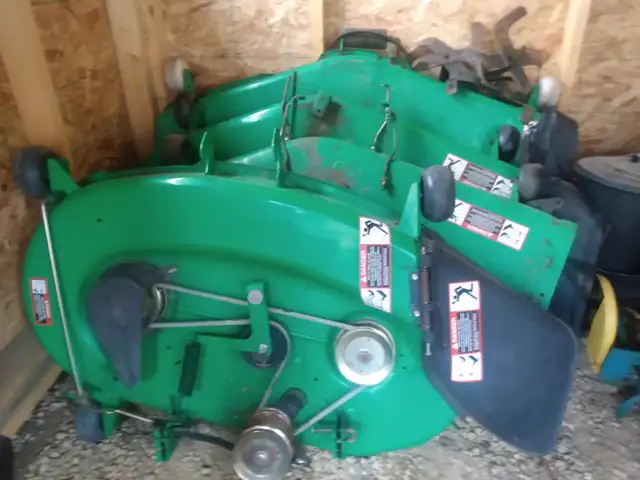 assorted John Deere Sabre mowing decks for sale!