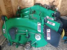 assorted John Deere Sabre mowing decks for sale!