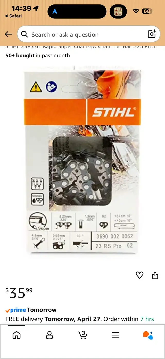 Stihl MS391 Chain Saw - Photo 10