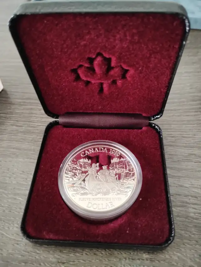 1989 Canada Silver Dollar Mackenzie River