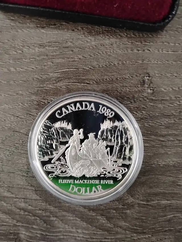 1989 Canada Silver Dollar Mackenzie River - Photo 2