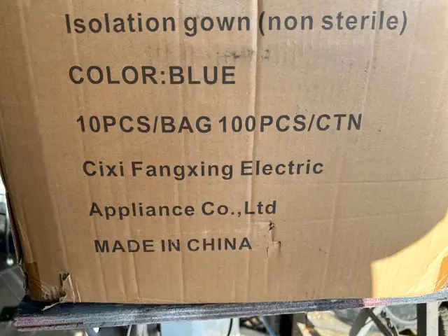 NEW ONE CASE OF (100) BLUE ISOLATION GOWNSAS PICTURED - Photo 2