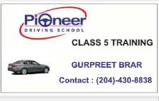 Professional and experienced class 5 female instructor.