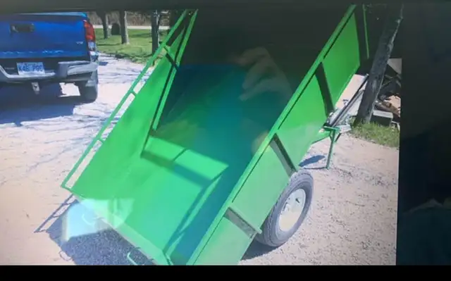 Remorque en métal dompeuse - Photo 2