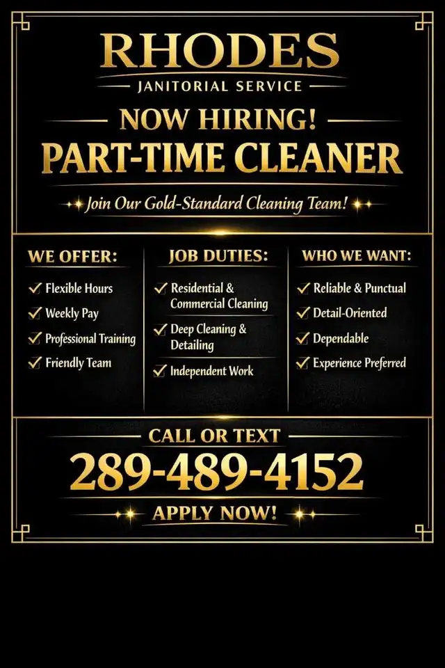 Part-Time Cleaner