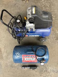 Air Compressor, Portable Air Tank and 3/8" Air Ratchet