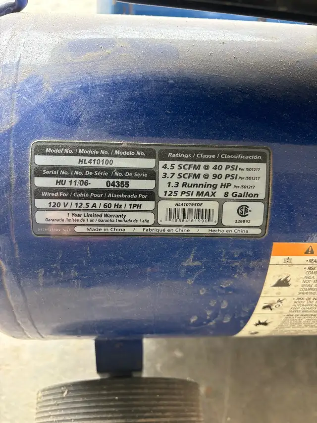 Air Compressor, Portable Air Tank and 3/8" Air Ratchet - Photo 3