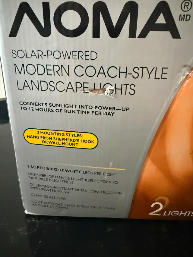 New Solar Powered Coach Lights - Photo 3