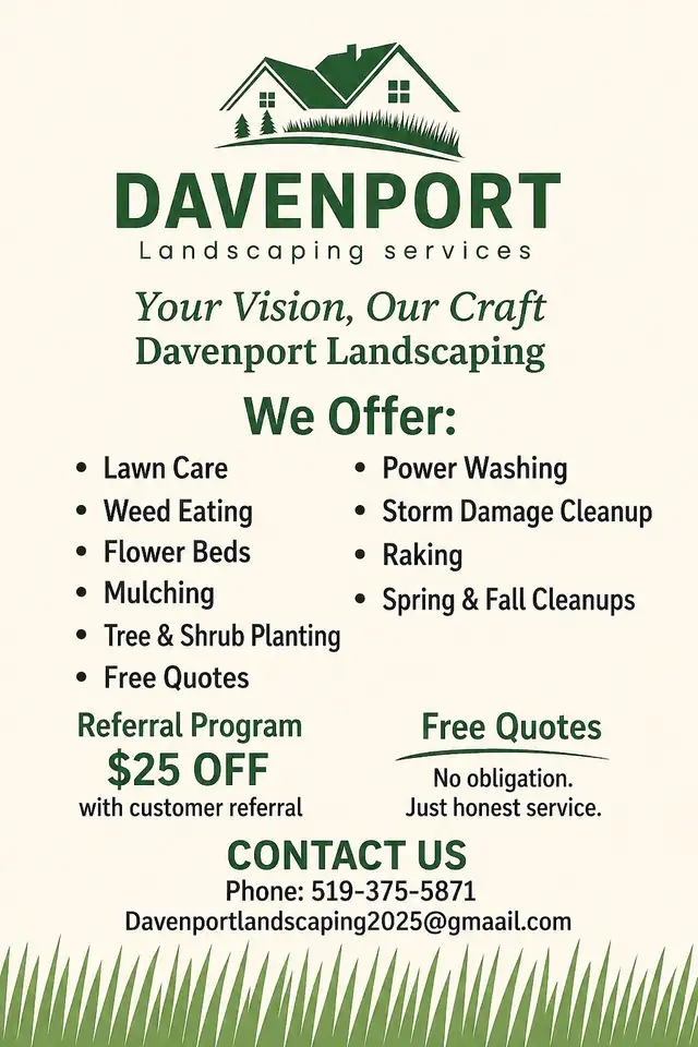 Davenport Landscaping – Affordable & Reliable Yard Services