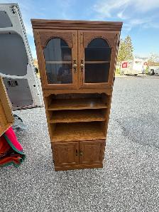 Free delivery used Bookcase with Glass Doors