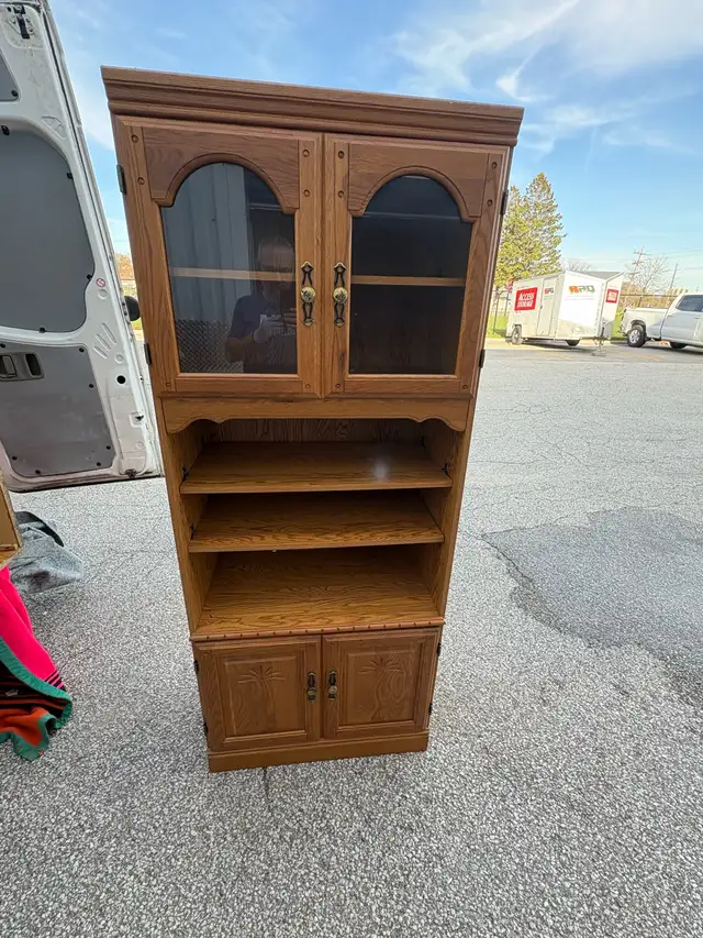 Free delivery used Bookcase with Glass Doors - Photo 2