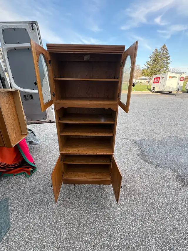 Free delivery used Bookcase with Glass Doors - Photo 3