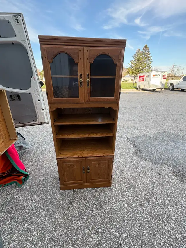 Free delivery used Bookcase with Glass Doors - Photo 5