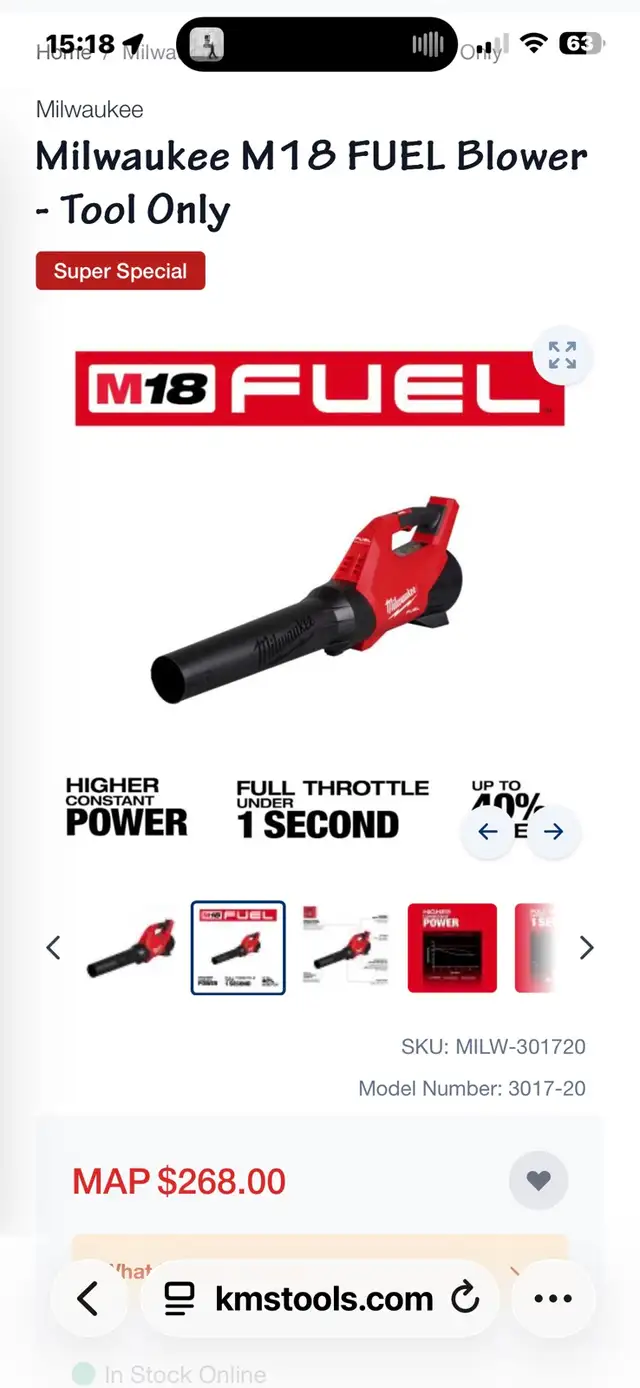 Milwaukee M18 Leaf Blower TOOL ONLY & (4) Job Site Organizers - Photo 7