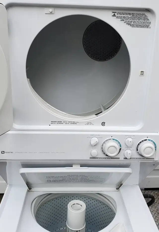 Maytag Stackable W/D - Very Good Condition - Heavy Duty - Photo 5