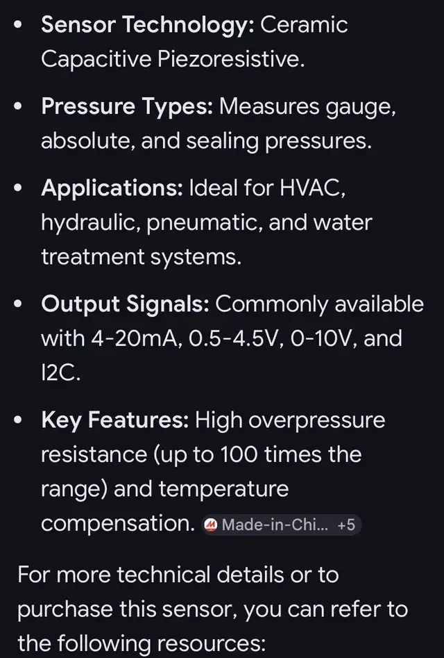 6 pcs pieces of Pressure Sensor Transmiter WNK80MA - Photo 3