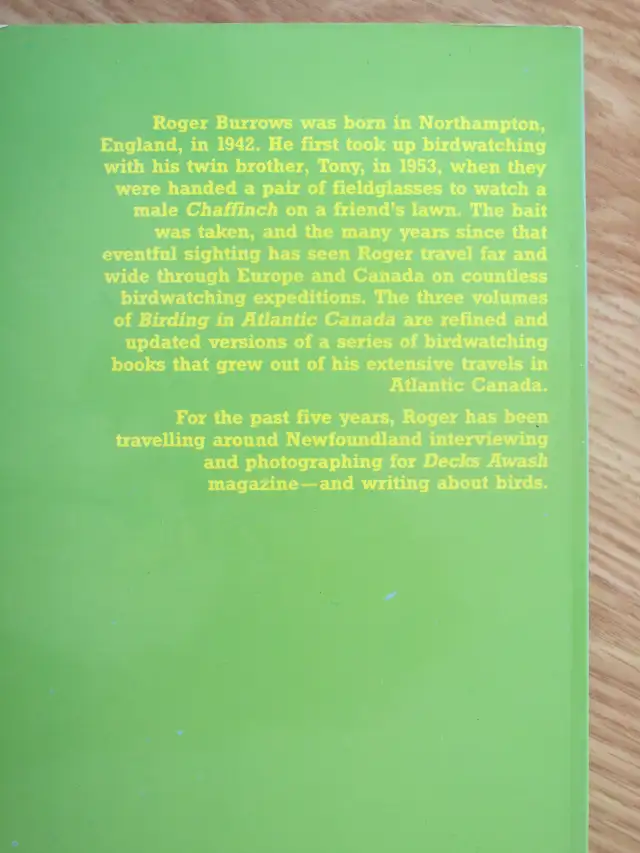 BIRDING IN ATLANTIC CANADA (NS) by Roger Burrows - 1988 SC - Photo 6