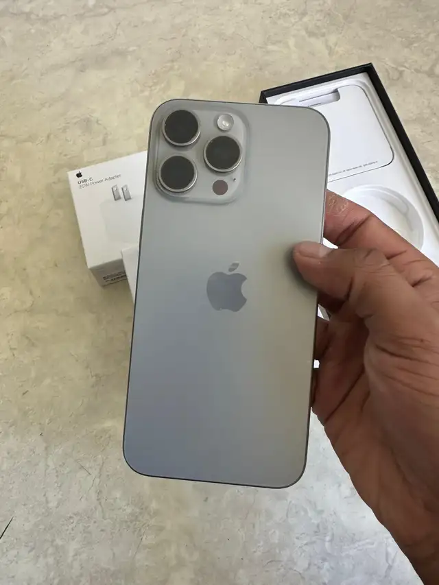 iPhone 15 pro max 256 gb 82% battery Airpods Pkg/Delivery - Photo 2
