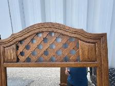 Free delivery used Vintage Wooden Arched Mirror - Photo 6