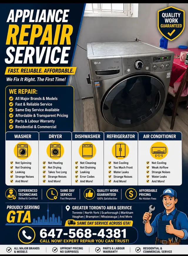 dryer repair technician
