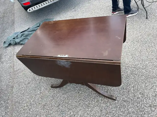 Free delivery used Drop leaf dining table - Photo 3