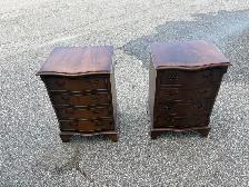 Free delivery used Vintage Wooden Nightstands - Set of 2 - Photo 2