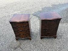 Free delivery used Vintage Wooden Nightstands - Set of 2 - Photo 3