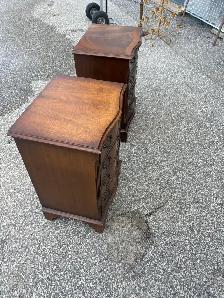 Free delivery used Vintage Wooden Nightstands - Set of 2 - Photo 4