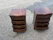 Free delivery used Vintage Wooden Nightstands - Set of 2 - Photo 7