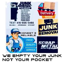 TEXT 416-666-5466 FREE Pickup Scrapmetal