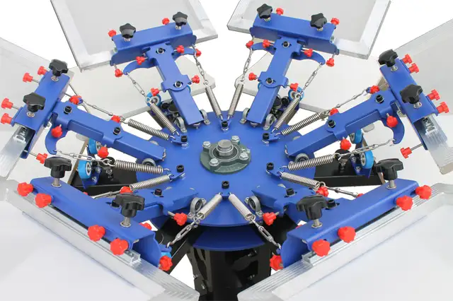 6 Color 6 Station Screen Printing Press T-shirt Printer 006527 - Photo 2