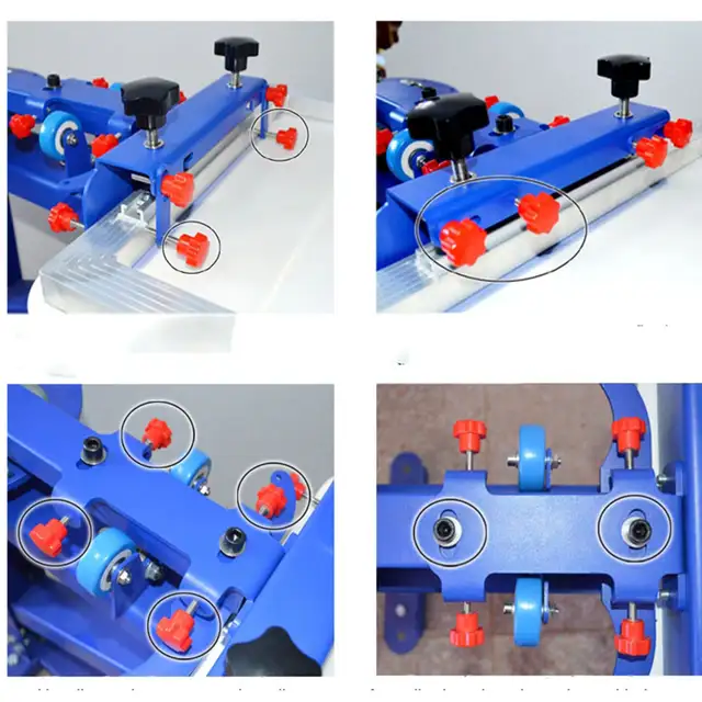 6 Color 6 Station Screen Printing Press T-shirt Printer 006527 - Photo 4