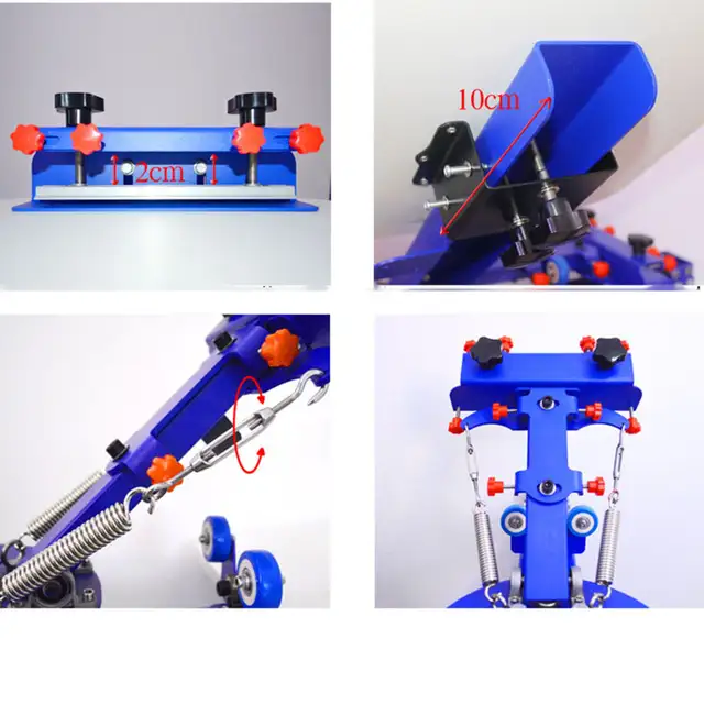 6 Color 6 Station Screen Printing Press T-shirt Printer 006527 - Photo 5