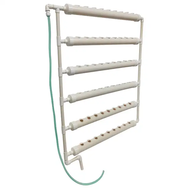 Wall-Mounted PVC Hydroponics Growing Kit 54 Plant Sites 141124 - Photo 3