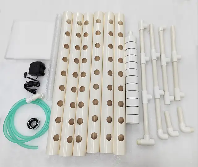 Wall-Mounted PVC Hydroponics Growing Kit 54 Plant Sites 141124 - Photo 7