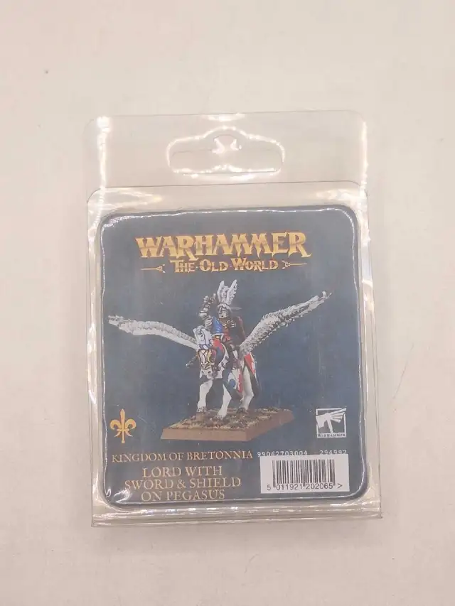 Warhammer oldworld Kingdoms of Bretonnian lord on Pegasus NiB