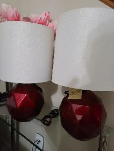Brand New table lamps set of 2 Same height lamps