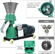 4mm Farm Animal Pellet Mill Machine 4.5KW 200KG/h 239202